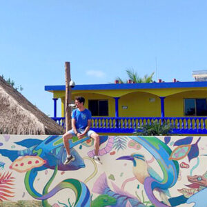 Fresque collaborative avec Ladislas