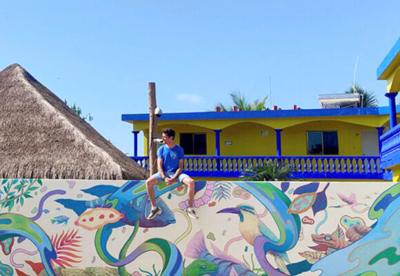 Fresque collaborative avec Ladislas