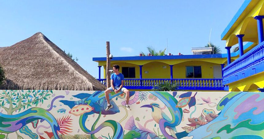 Fresque collaborative avec Ladislas