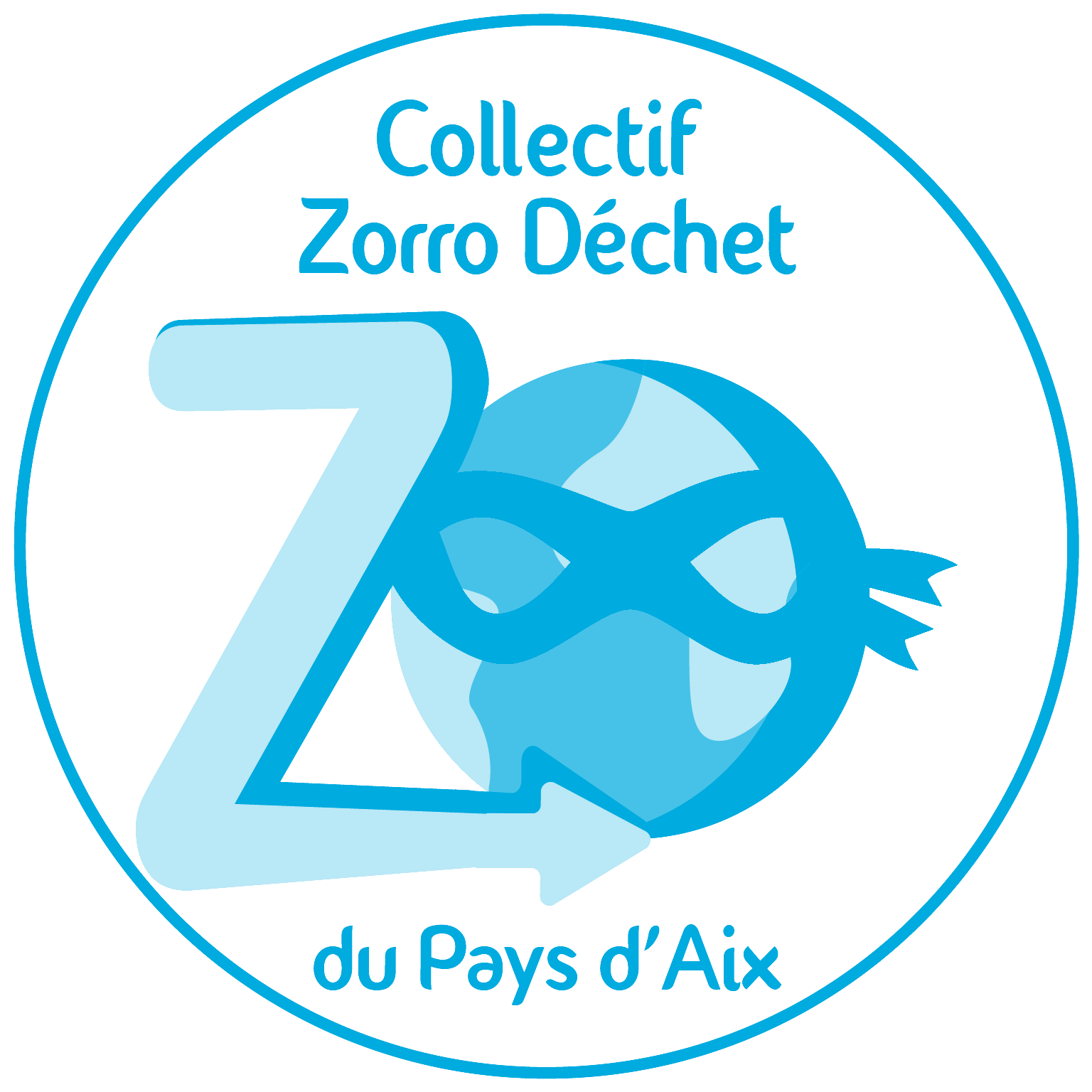 Zorro déchets Collectif Pays d’Aix-Bleu Relais
